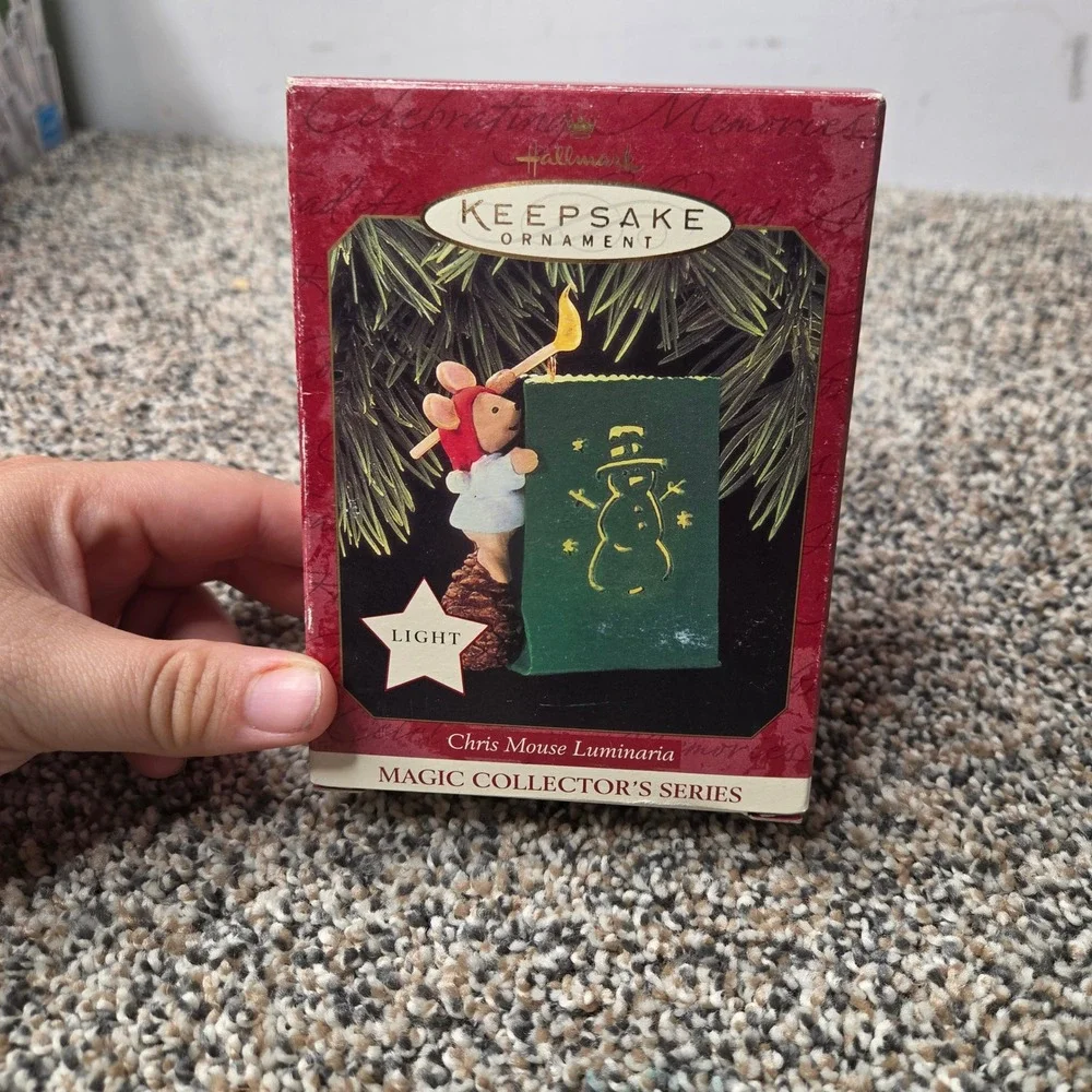 Hallmark Keepsake 1997 Chris Mouse Luminaria Magic Ornament 13th Final Series